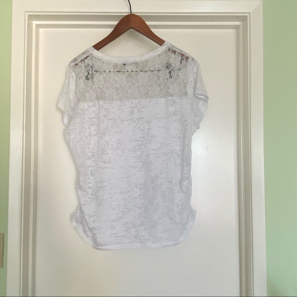 White embelished short sleeve shirt - Picture 4 of 6